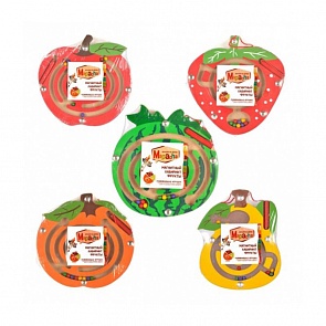 Магнитный лабиринт - Фрукты, 5 видов (Mapacha, 76660)